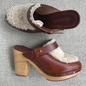 Madewell Sherpa Clogs